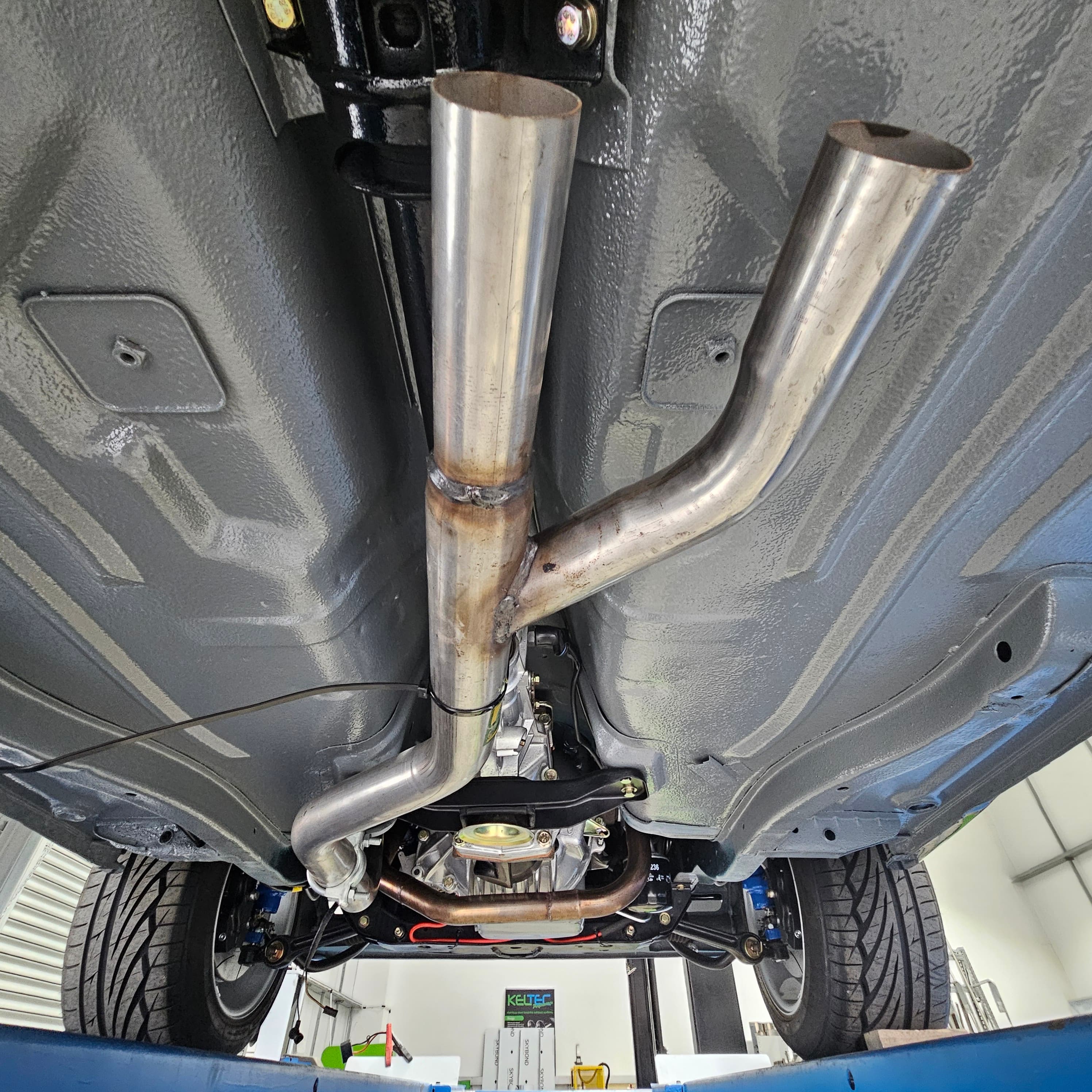 Poor quality exhaust welding from another shop